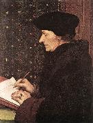 HOLBEIN, Hans the Younger Erasmus f oil on canvas